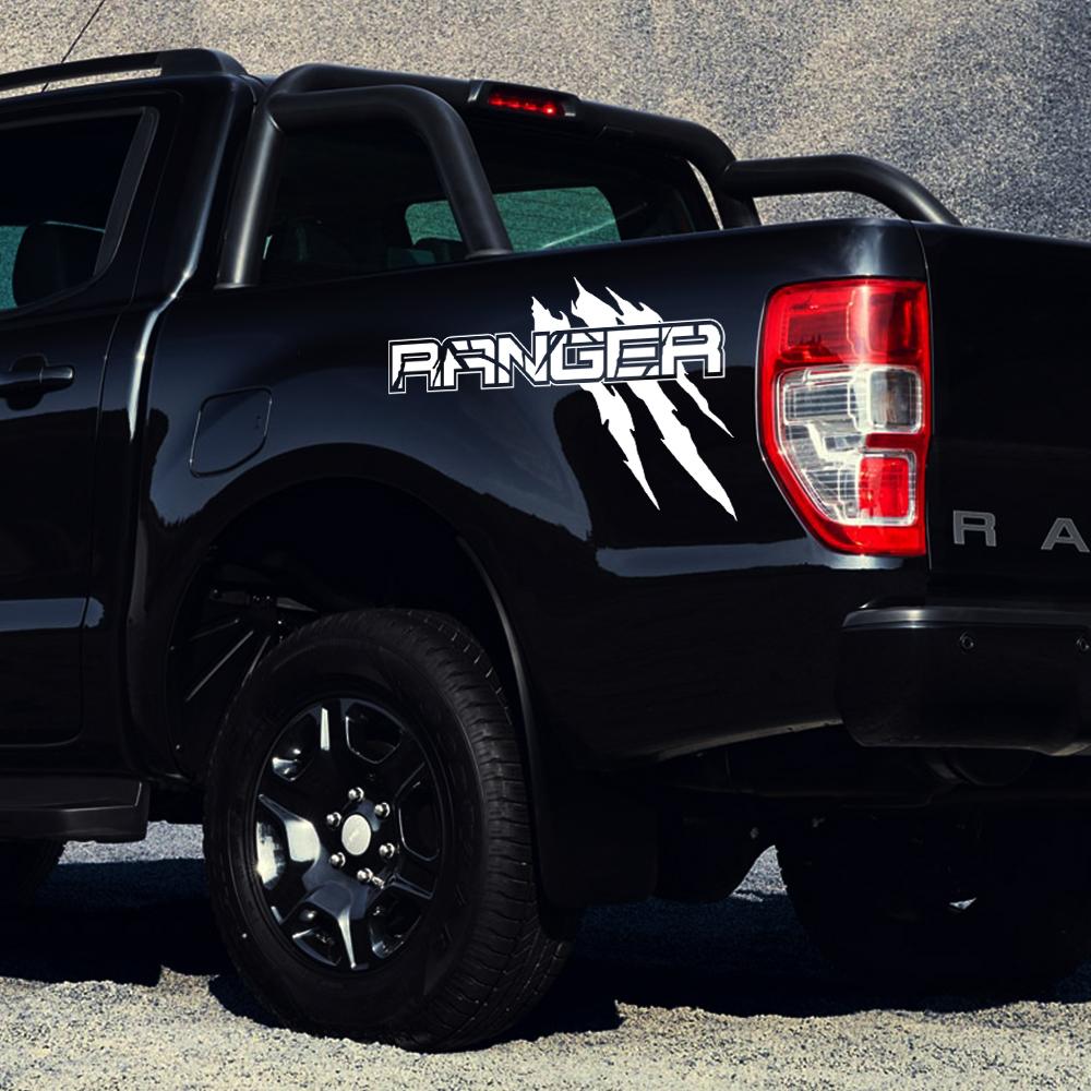Nlbn7 Боковая наклейка на кузов автомобиля для Ford Ranger Raptor XLT XL Lariat T6 Отделка Декоративная накладка на борт пикапа Наклейка Декор для автотюнинга