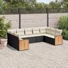VidaXL Garden Lounge Set with Cushions 9 Pcs, Patio Sofas, Furniture Set, Outdoor Terrace Furniture, Black 3260355