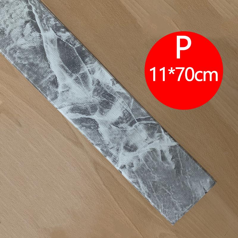 1шт пенопластовый настенный плинтус ПВХ 3D под дерево, наклейка на стену с талией, самоклеящаяся, противоударная