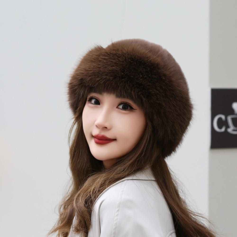Solid Earmuffs Cap Warm Berets Gifts Winter Hat  Women's