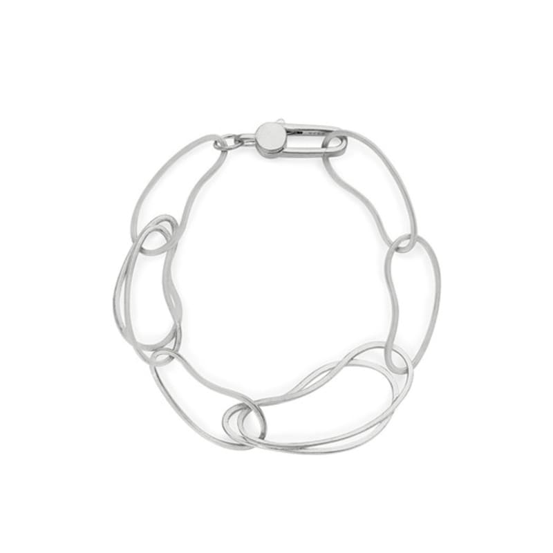 YENA BY YENA Silver Melias Chain Bracelet b017