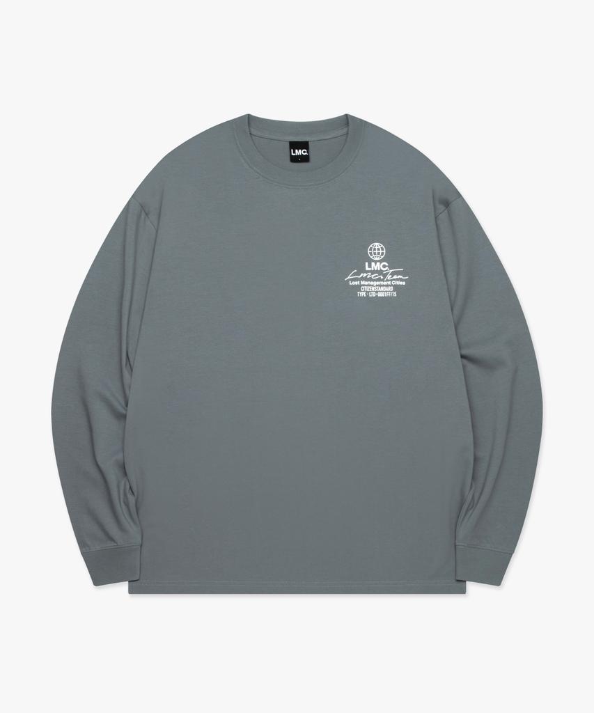 LMC Signature Глобус Лонгслив Серый