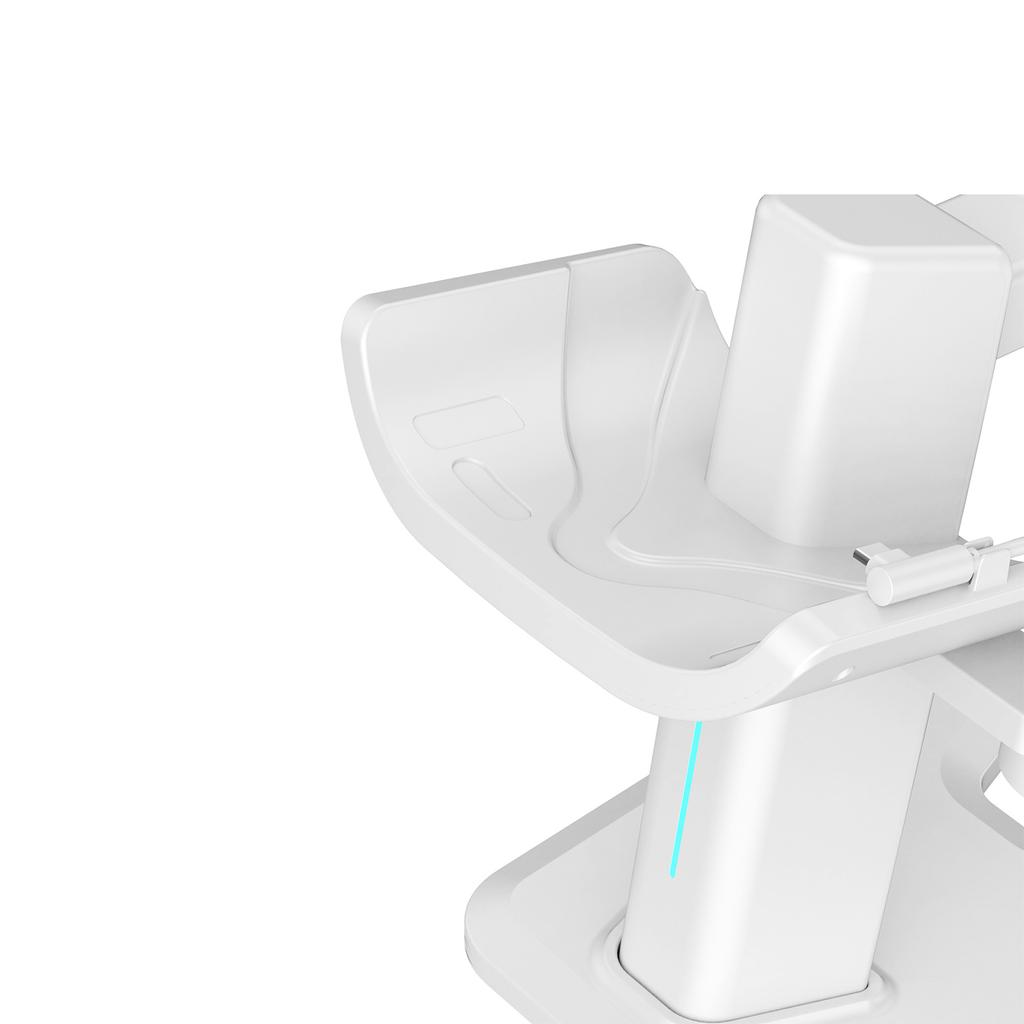 Подставка для VR Гарнитура Зарядная док-станция Светодиодная подставка для VR-дисплея Аксессуары для гарнитуры Quest 3 Контроллеры Зарядные стойки