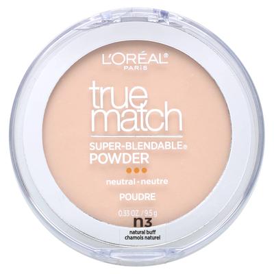 L'Oréal, True Match, суперсмешиваемая пудра, N3 Natural Buff, 9,5 г (0,33 унции)