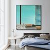 Famous David Hockney Abstract Landscape Poster Canvas Painting Swimming Pool Ocean Window Wall Art For Living Room Home Decor