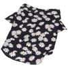 Daisy Print Dog Shirt Soft Breathable Flexible Pet T Shirt for Small Dogs and Cats