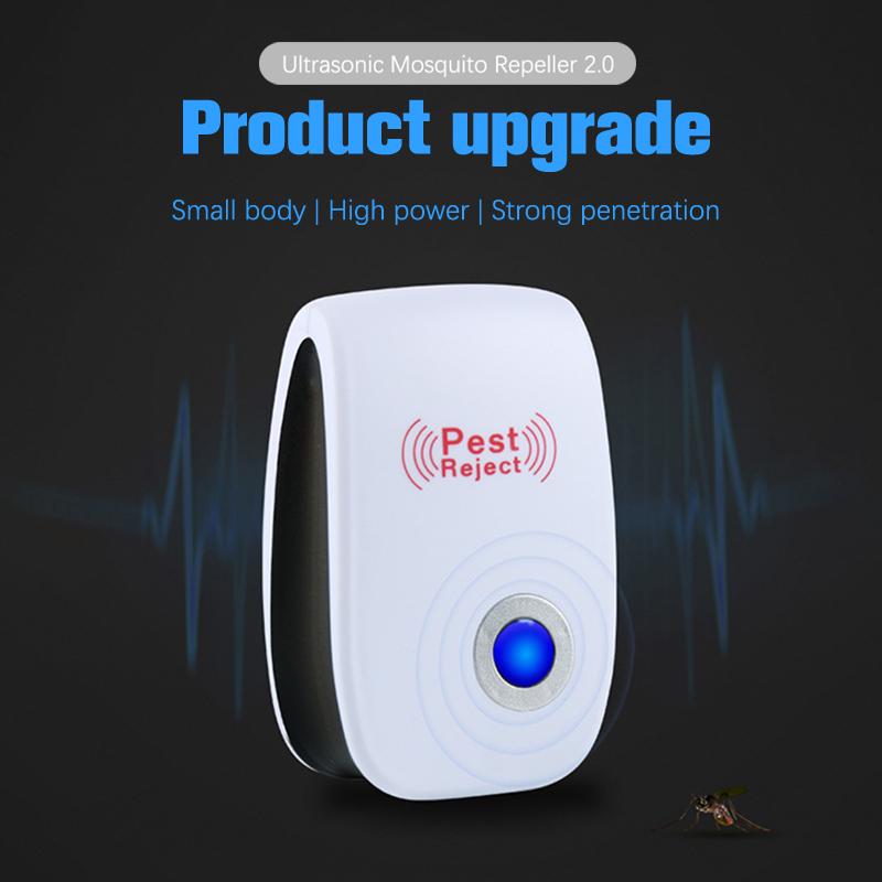 Electronic Ultrasonic Pest Reject Bug Mosquito Cockroach Mouse Killer Repeller
