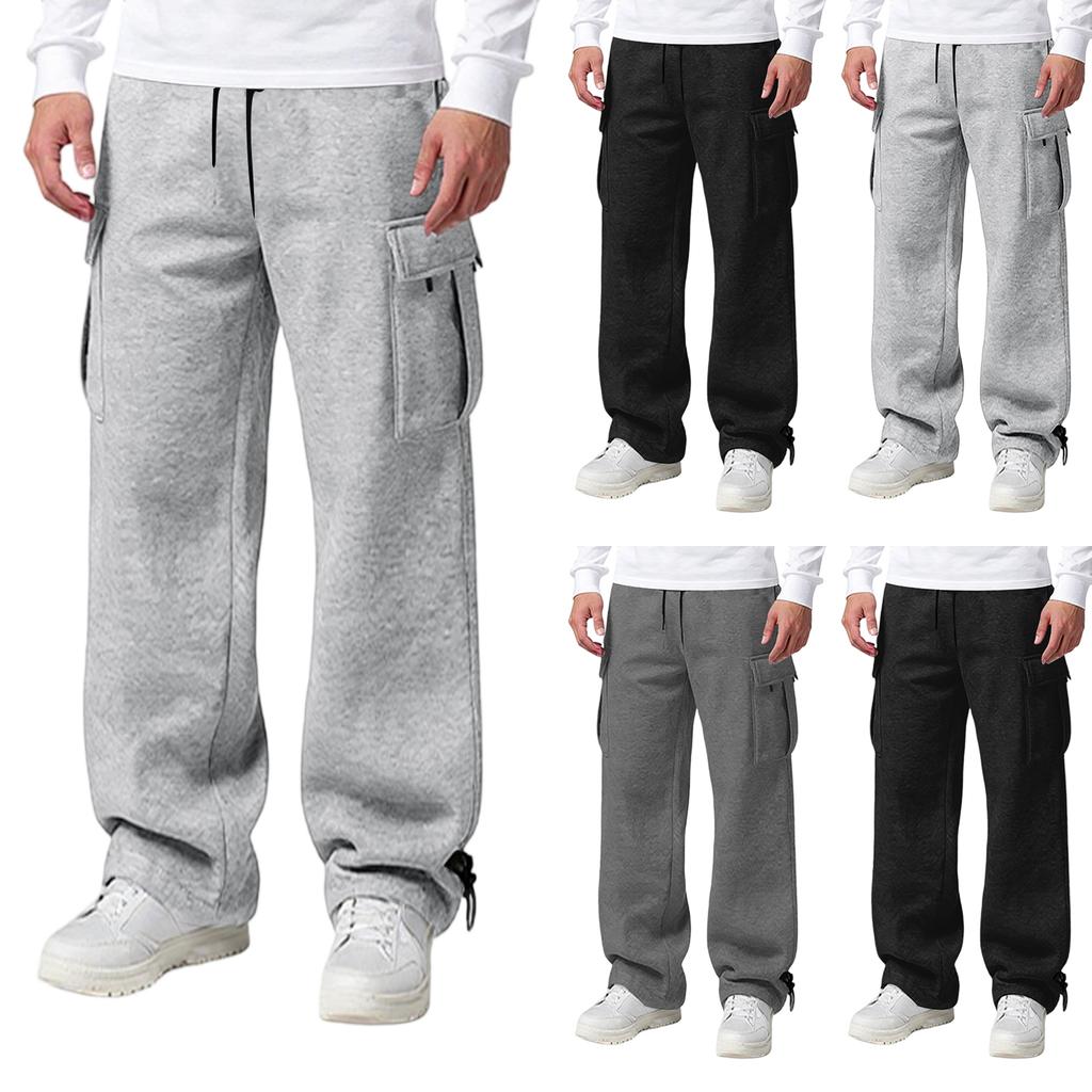 Мужская Мода Досуг Средняя Посадка Длинный Стиль Повседневные Брюки