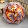 DivinationDragon Узор Узор Новый Стиль Зонт, 1 Штука Автоматический Складной Зонт, Портативный Дорожный Зонт, Уличный Зонт, Подарок на День Рождения