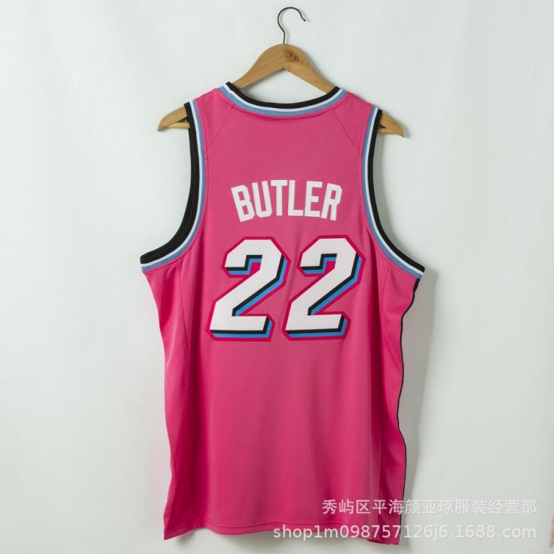 Miami Heat 22 Jimmy Butler Embroidered Basketball Jersey Men Women Sportswear Fall Winter Breathable Performance Tee