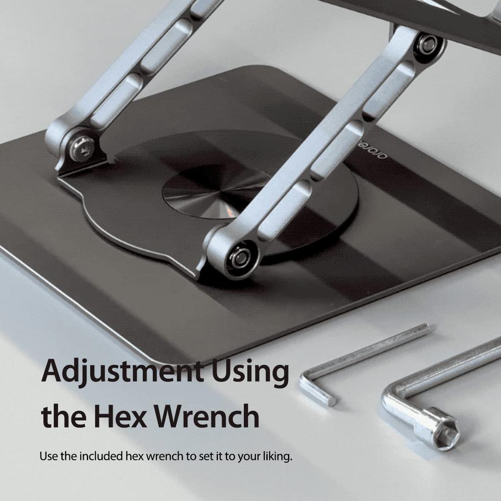 Note PC Stand Rotation Height Angle Adjustment Foldable Laptop Stand Portable Aluminum PC Stand Slim Compact Waste Heat Design PC Computer Stand
