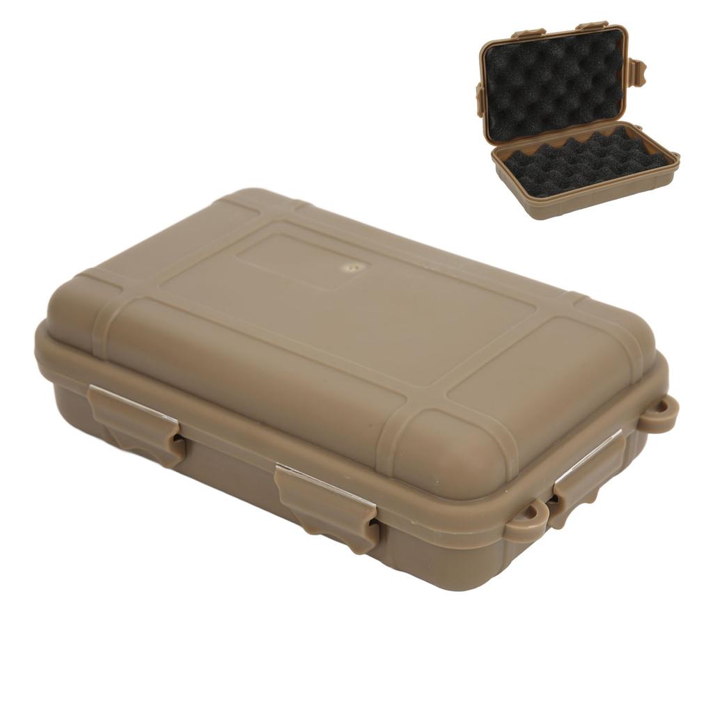 Wild Survival Storage Box High Strength Shockproof Waterproof Portable Camping Survival Kits for OutdoorBrown