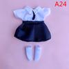 Clothes Set for 16-17cm Ob11 Doll Fashion Suit 1/8 bjd Doll Dressup Skirt 6 Inch Cute Clothes Uniform