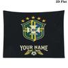 Custom Name Brazil2 Printed Tapestry – Wall Hanging for Bedrooms, Dorms, and Home Decor