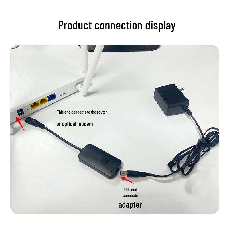 High-Speed Smart Router Optical Modem Reboot Cable for Timed WiFi Power Outage Restart