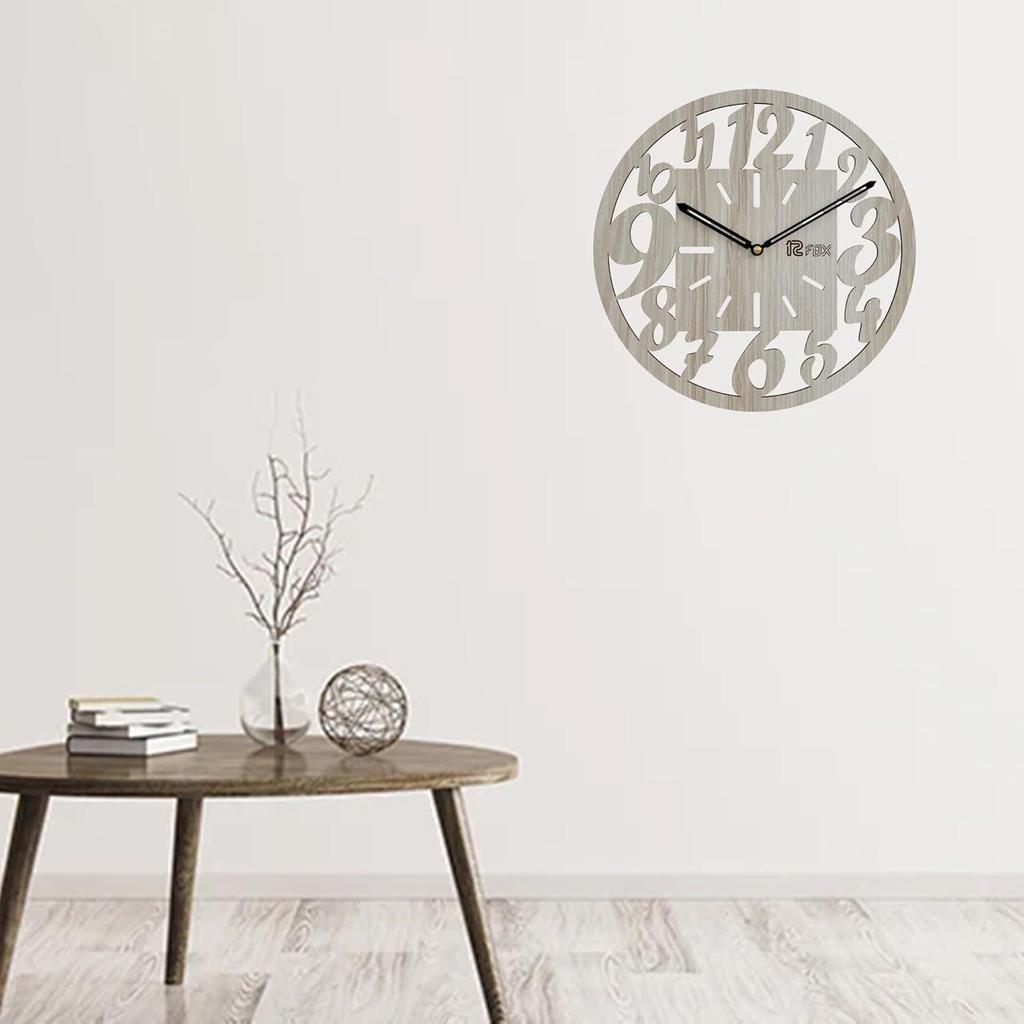 Дизайн с крупными цифрами 12-дюймовые часы ручной работы, стильные, элегантные, аналоговые, деревянные настенные часы для гостиной, прихожей, спальни, офиса, для подарка, из белого бука