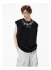Hello Hipanda, Panda suede retro American hip-hop silhouette vest sleeveless vest