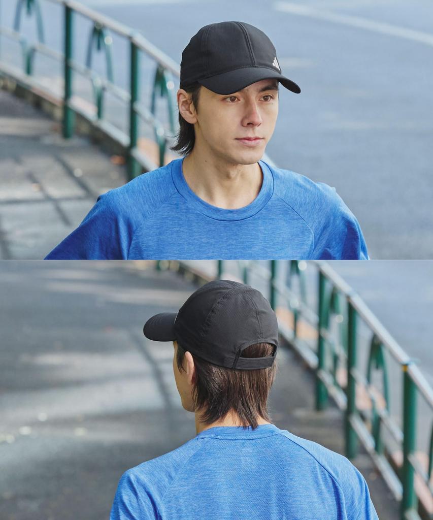 Adidas Cap UV Cut Women's Men's 57-60cm Black/White