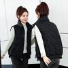Down Cotton Vest Women's Autumn and Winter New Loose Short Cotton-padded Jacket Stand-up Collar Vest Loose Vest