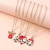 Christmas Necklace Set - Santa, Reindeer, Tree & Wreath for Kids