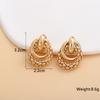 Braided Dangle Earrings for Women Gold Metal Drop Wrap Punk Personality Female Jewelry oorbellen voor vrouwen