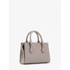 Michael Kors Sheila Center Zip Satchel Small 35s3s6hs5l35 Pearl Grey