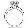 99% OFF Solitaire 1ct Lab Diamond Ring 100% Real 925 Sterling Silver Engagement Wedding Band Rings for Women Men Party Jewelry