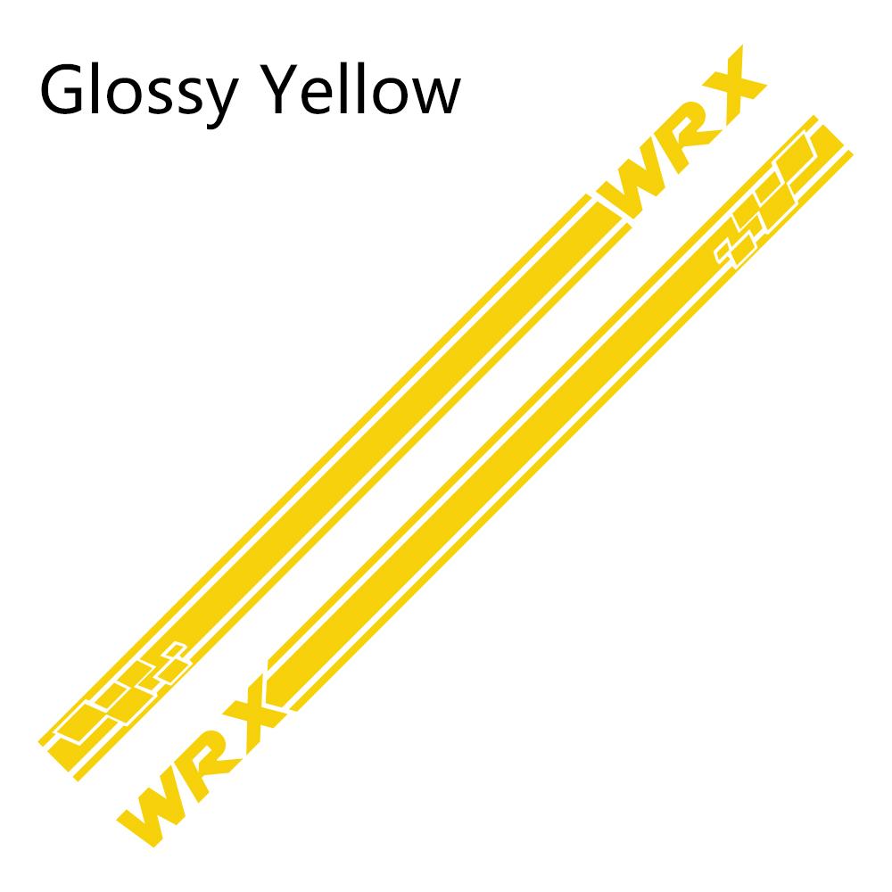 2Pcs For Subaru WRX Car Door Side Stripes Stickers Vinyl Film Auto DIY Sports Styling Decals Automobile Car Tuning Accessories