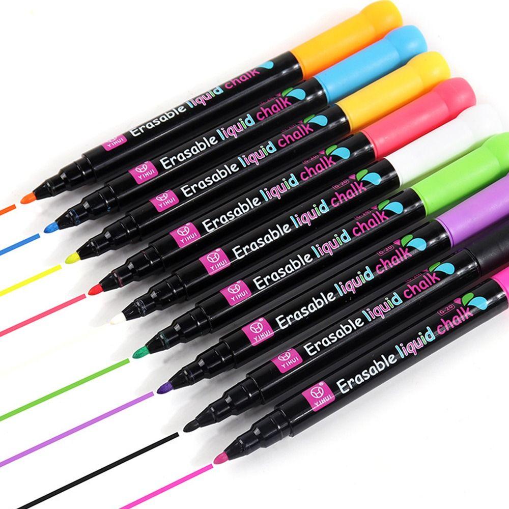Led Board Writing Blackboard Graffiti Whiteboard Pen Liquid Chalk Pen Highlighters Art Marker Pen