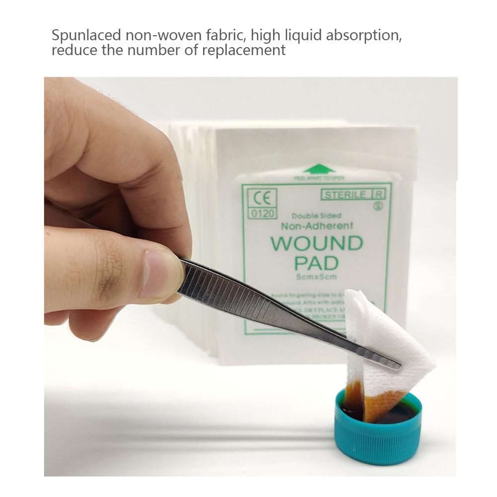 50/100 шт. стерильная нетканая марлевая повязка принадлежности для ухода за ранами марлевая повязка хлопковая первая помощь водонепроницаемая повязка на рану