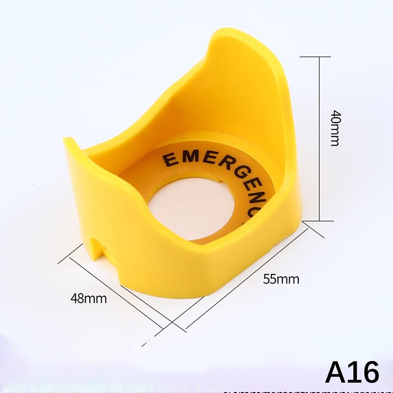22Mm Push Button Switch Protective Cover Protective Cover Anti-Missing Elevator Emergency Stop Accessory Round Warning Ring
