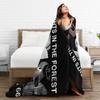 99 Nights in the Forest The Deer Flannel Throw Fashion Blanket Horror Game Bedding Knitted Fashion Blanket Outdoor Lightweight Multi-functio