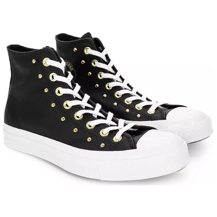 (WMNS) Converse Chuck 70 Hi 'Black White Gold Metallic' Women's A06809C