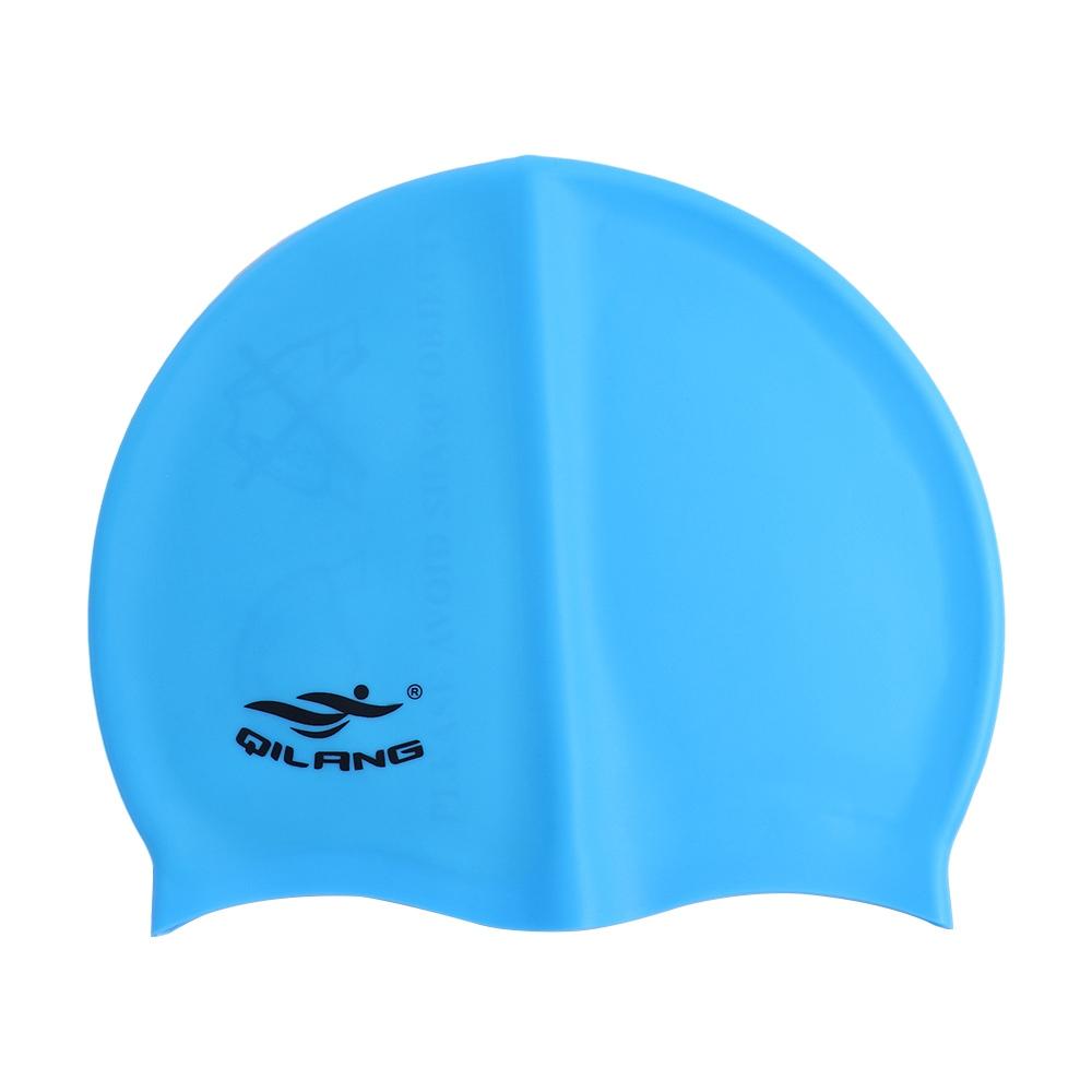 Classic High Elastic Long Hair Waterproof Flexible Silicone Colorful Swimming Hat Swimming Cap Swim Pool Hat Bathing Cap