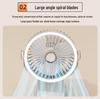 Multifunctional Wall-Mounted Clip Fan with Night Light - Ideal for Dorms & Offices