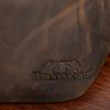 Men's Premium Leather Waist Bag, Brown Nubuck Leather, Beltimore