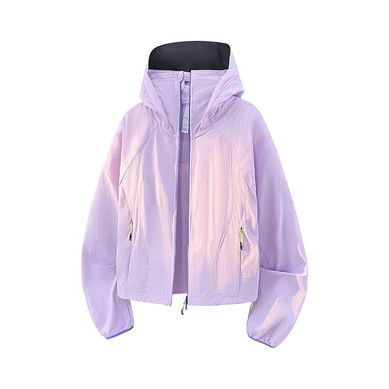 1011 New Sunscreen Clothing Men's Summer Trend Brand UPF100 + Macaron Color Woven Couple Hooded Skin