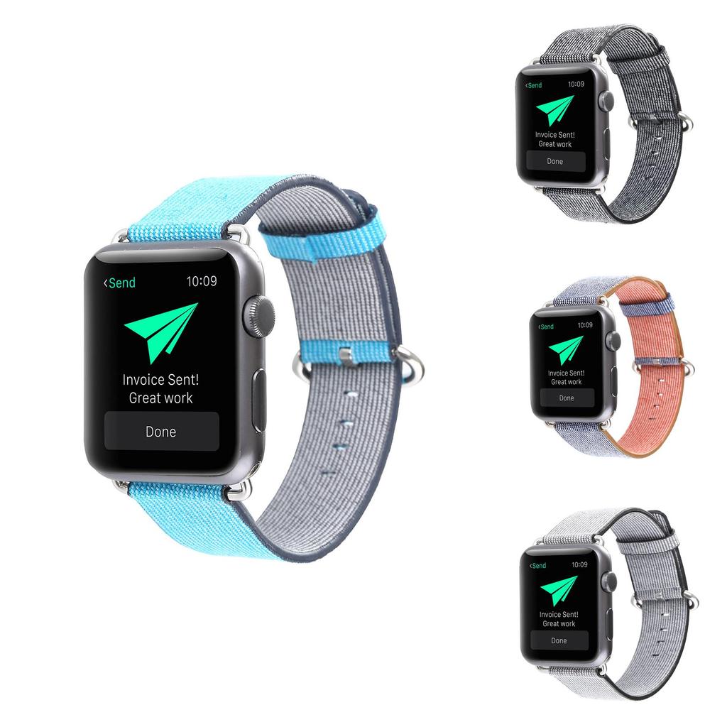 Для Apple Watch Многоцветный плетеный регулируемый ремешок для модных мужчин и женщин