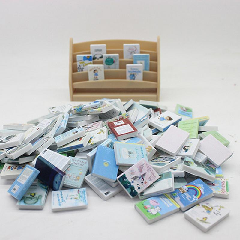 20 шт. 1:12 Миниатюрная книга для кукольного домика, комиксы, маленькие книги, мини-модель, детские игрушки для ролевых игр, аксессуары для кукольного дома