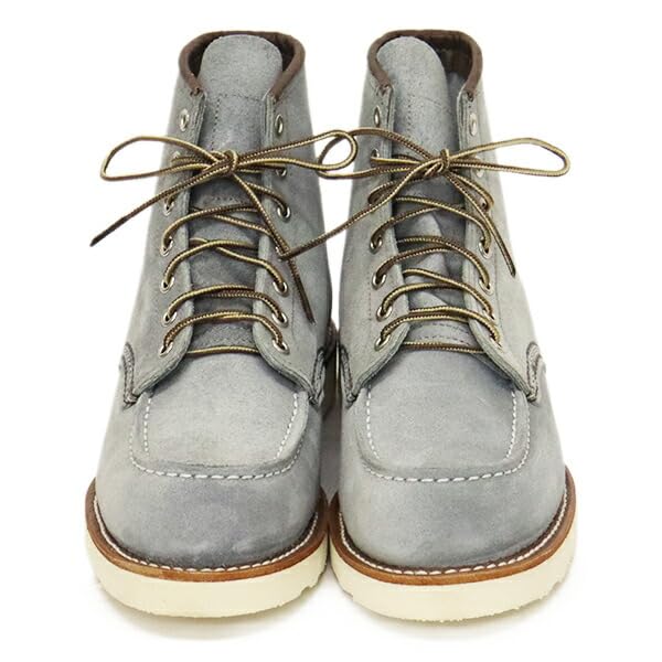 8800 6inch Classic Moc 6inch Mock Toe Boots Dusty Blue Abilene Rough Out 25cm [Red Wing] US7D-Approx.