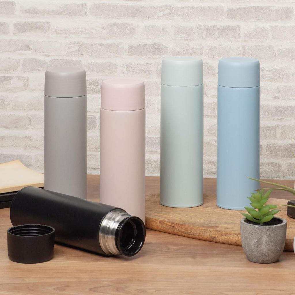 Бутылка для воды Atlas 510 мл с вакуумной изоляцией из нержавеющей стали, легкая завинчивающаяся бутылка-кружка с пробкой для льда, широкое горлышко, легко моющаяся, розовая