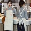 Waterproof Thickened Canvas Denim Apron for Coffee Shop & Milk Tea Work