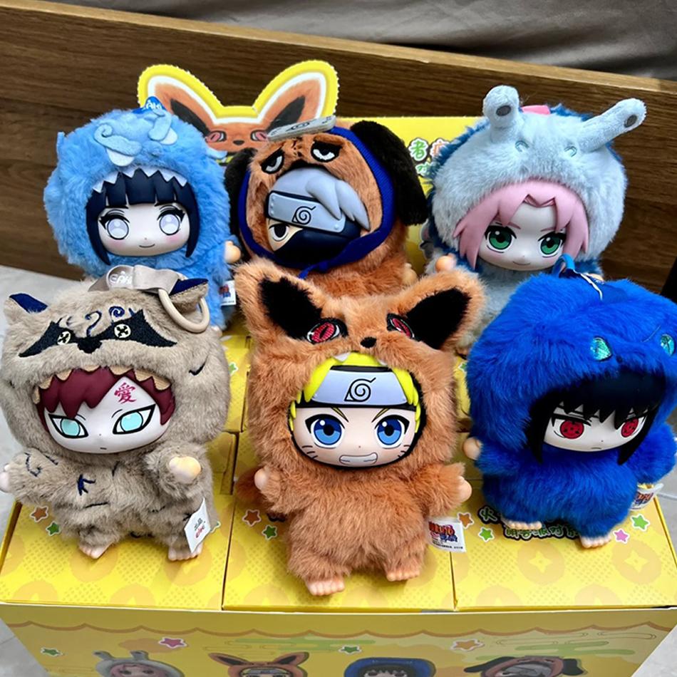 Наруто слепой бокс Серия «Вечеринка Зверей» Виниловая фигурка Плюшевая текстура Слепой бокс Хэллоуин/Рождественские подарки