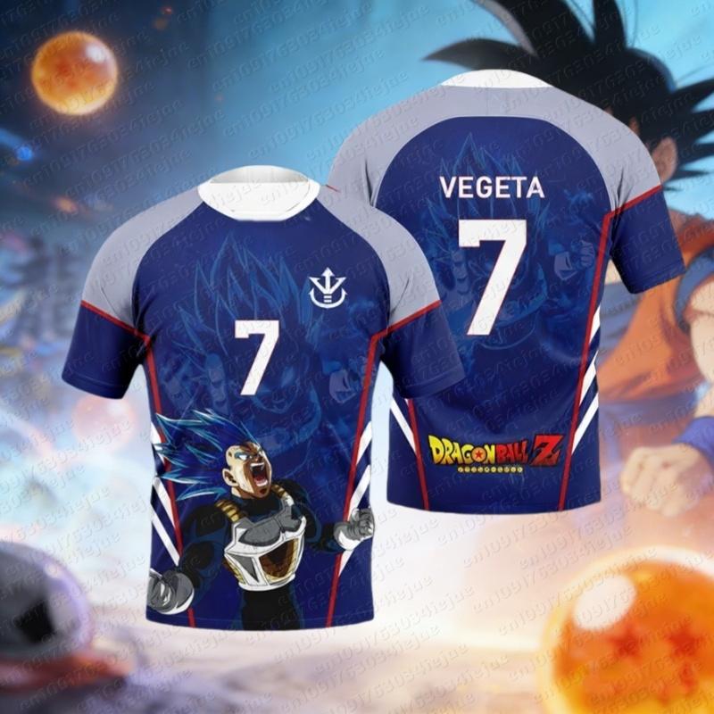 Летняя Мужская Футбольная Майка Косплей Dragon Ball Goku Vegeta 2026