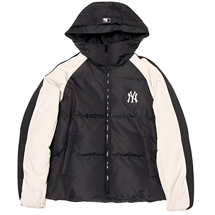 New MLB Varsity New York Yankees Down Jacket Unisex Black 3ADJV0246-50BKS
