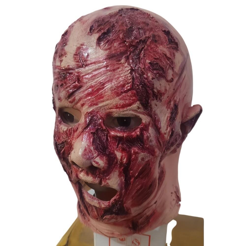 Satanic Latex Mask For Halloween Cosplay With Horns For Costume Parties