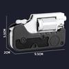 Toy Alloy Foldable Toy Gun Left Wheel Metal Model Gun Switch-Gun Folding Simulation Toy Soft Bullet Gun With Plastic Bullets
