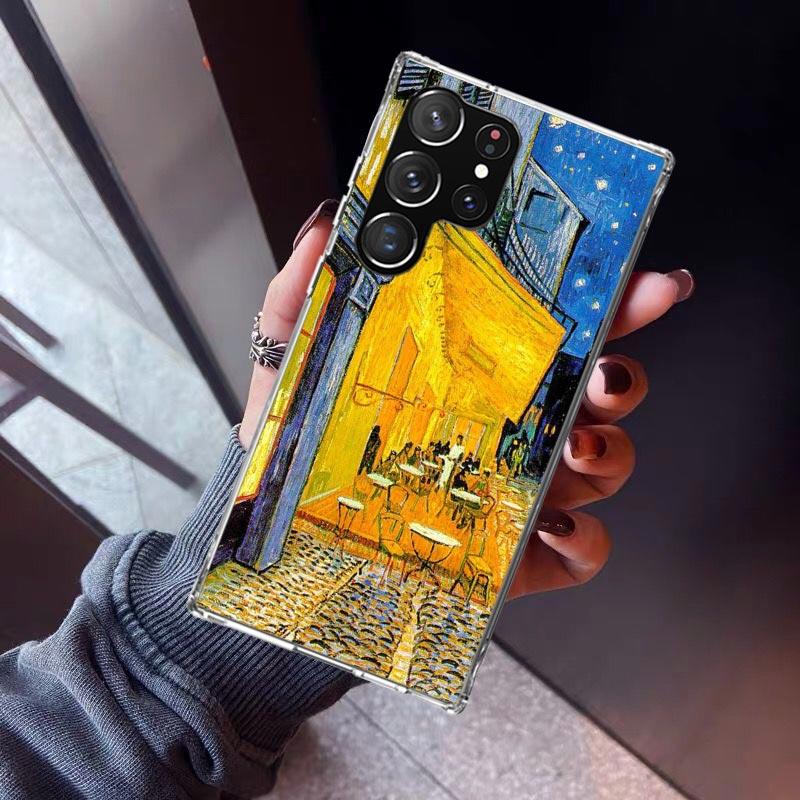 Чехол для телефона с картиной Ван Гога маслом Для Samsung Galaxy S23 S24 S25 Edge S26 Ultra S22 + S21 Plus S20 FE Чехол Силиконовый Печать Sh