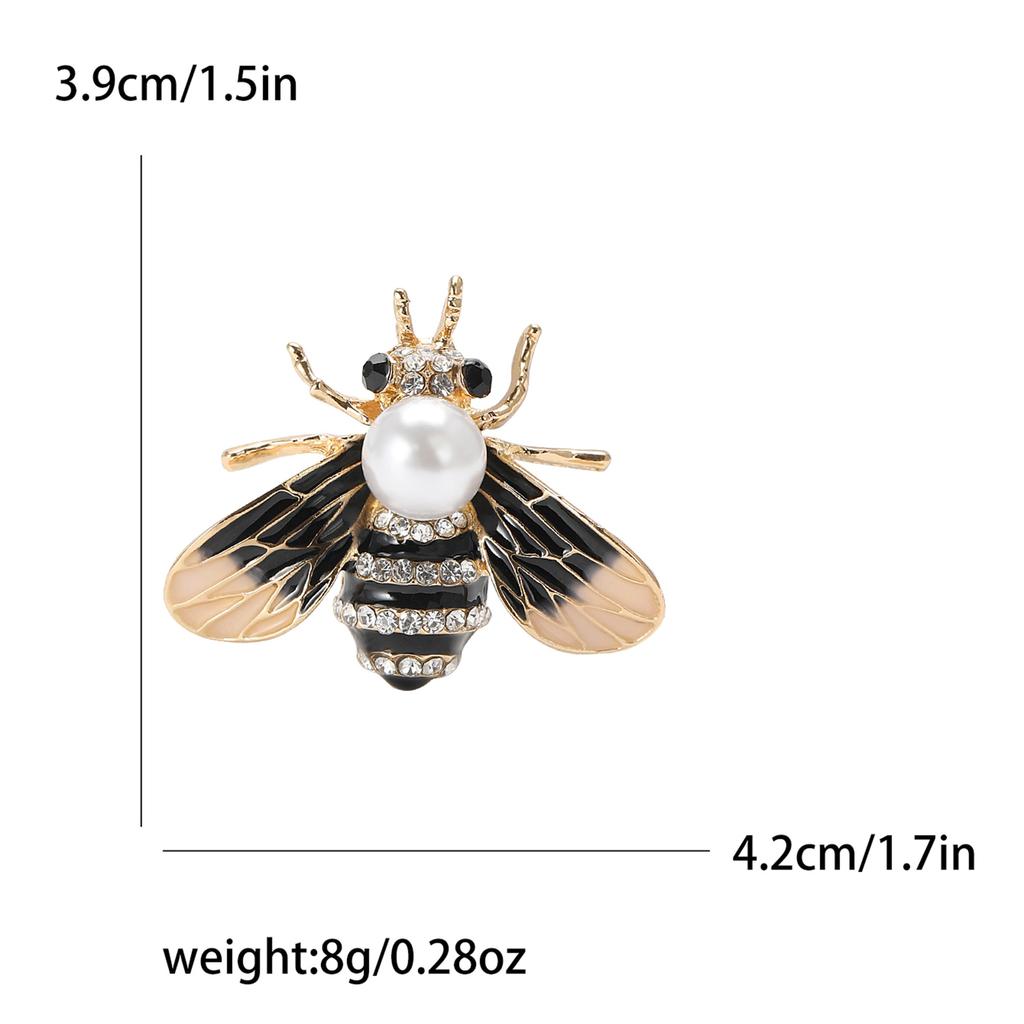 Универсальная милая брошь в виде пчелы из сплава с эмалью, простая модная мужская и женская рубашка, костюм, корсаж, ювелирное украшение, булавка