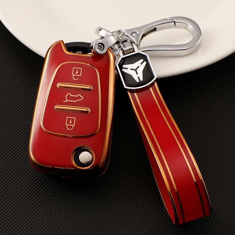 TPU Car Key Case Cover Shell Fob Keychain For KIA Sportage Rio 3 Soul Optima Ceed Pro K5 K2 Pride For Hyundai I30 Ix20 Ix25 Ix35 Elantra Accent